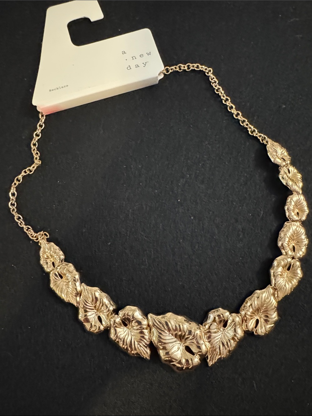 a new day Gold Floral Link Necklace